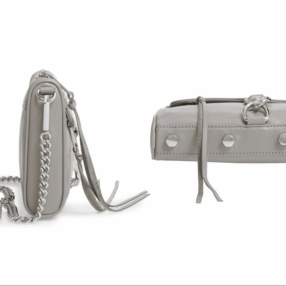 Rebecca Minkoff gray leather bag with silver hardware - Picture 4 of 8